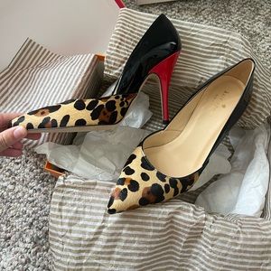 Kate Spade Red Cheetah Heels